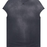 T-shirt con logo in nero Courrèges - donna 