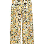 Pantaloni dritti con stampa in multicolore di Marni - donna 