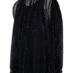 Top in rete con cristalli nodo in nero Maxmara sportmax - donna 