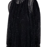 Top in rete con cristalli nodo in nero Maxmara sportmax - donna 