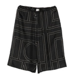 Pantaloncini con stampa monogramma in nero Toteme - donna 