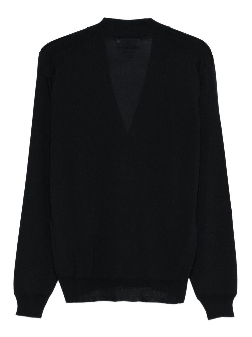 Cardigan con scollo a V in nero 