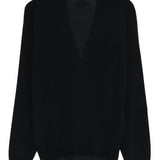 Cardigan con scollo a V in nero 