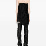 Top senza spalline drappeggiato in nero Giuseppe di morabito - donna 