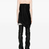 Top senza spalline drappeggiato in nero Giuseppe di morabito - donna 