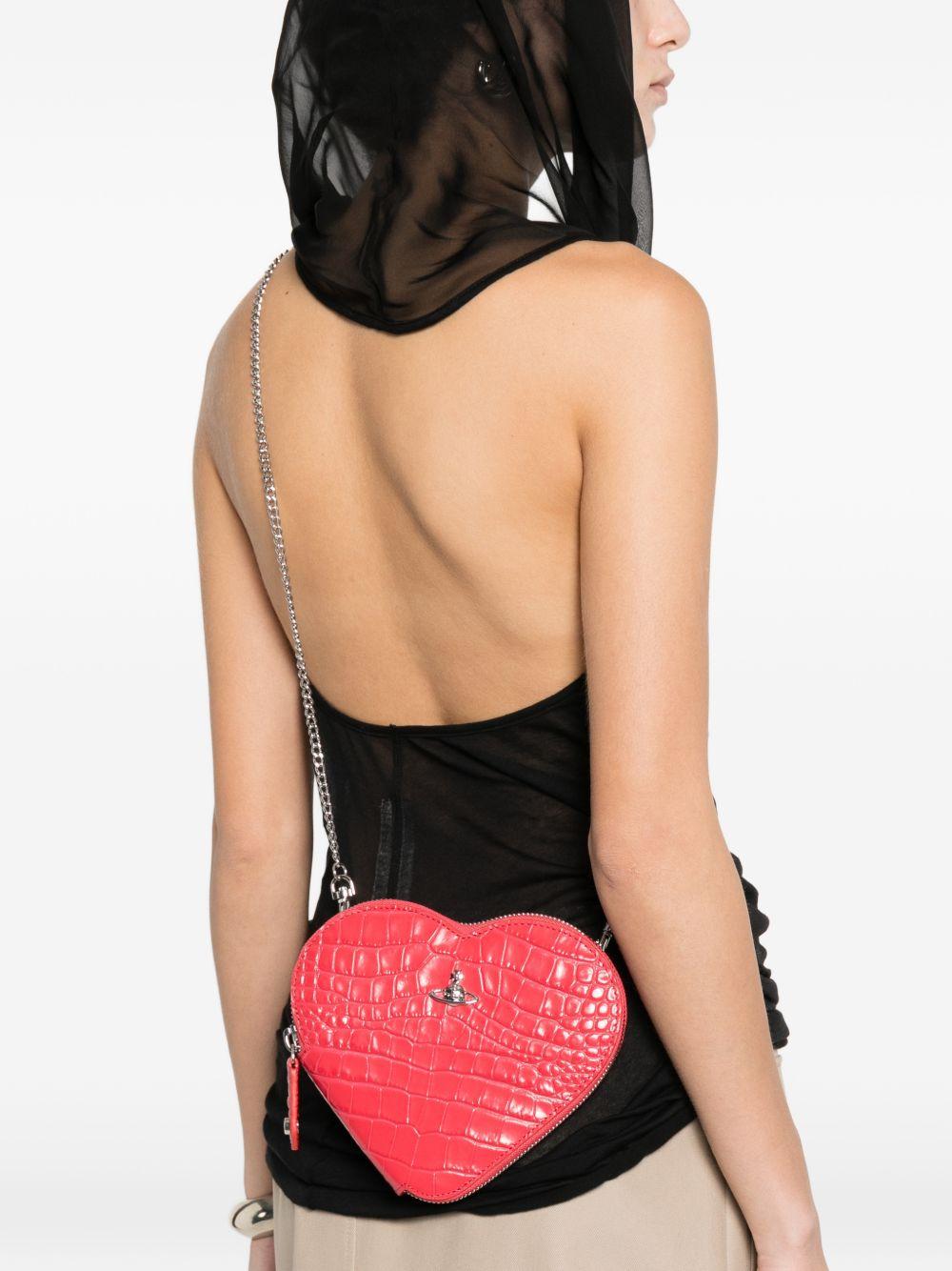 Borsa a tracolla heart in rosso vivienne westwood - donna 