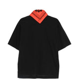 Polo con decorazione bandana in nero Kolor - uomo 