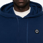 Felpa con cappuccio e logo in blu Kenzo - uomo 