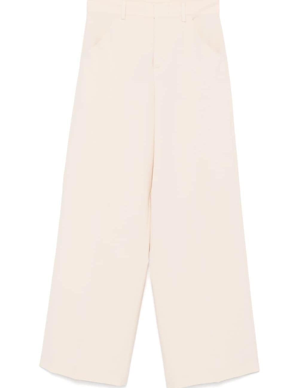 Pantaloni a gamba ampia in avorio Philosophy - donna 