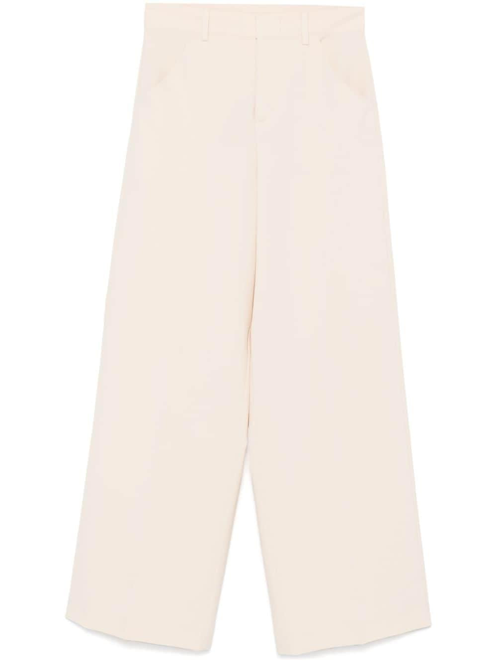 Pantaloni a gamba ampia in avorio Philosophy - donna 