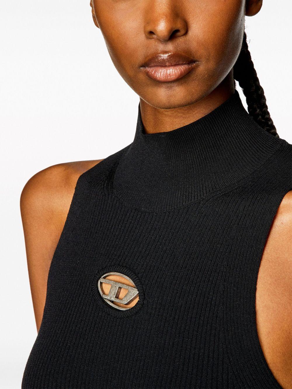 Abito M-Onervax con collo alto  in nero Diesel - donna 