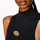 Abito M-Onervax con collo alto  in nero Diesel - donna 