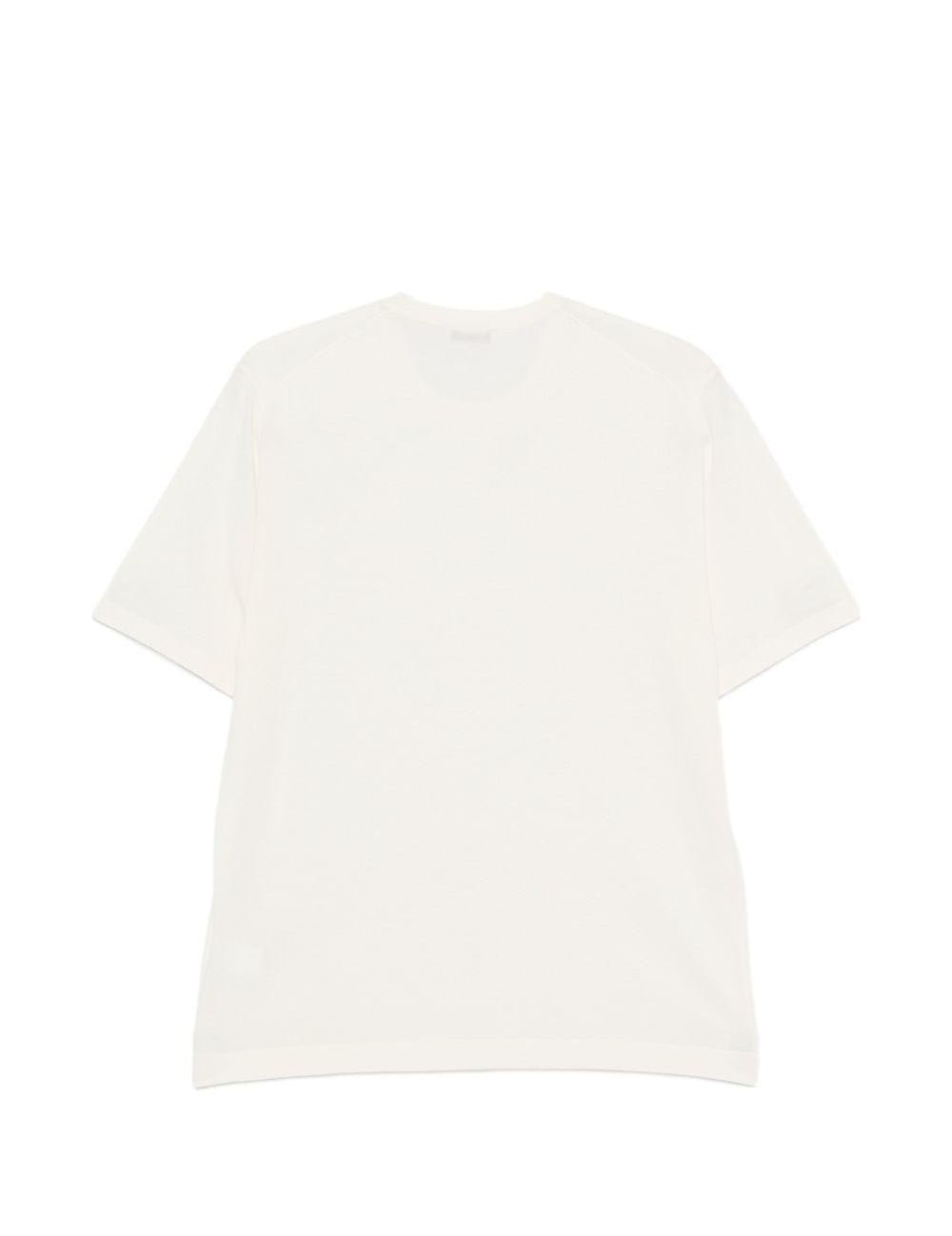 T-shirt girocollo in bianco Kangra - uomo 