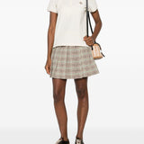 Polo a maniche corte in avorio Moncler - donna 