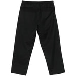 Pantaloni con coulisse e ricamo di uccelli in nero Baziszt - uomo 