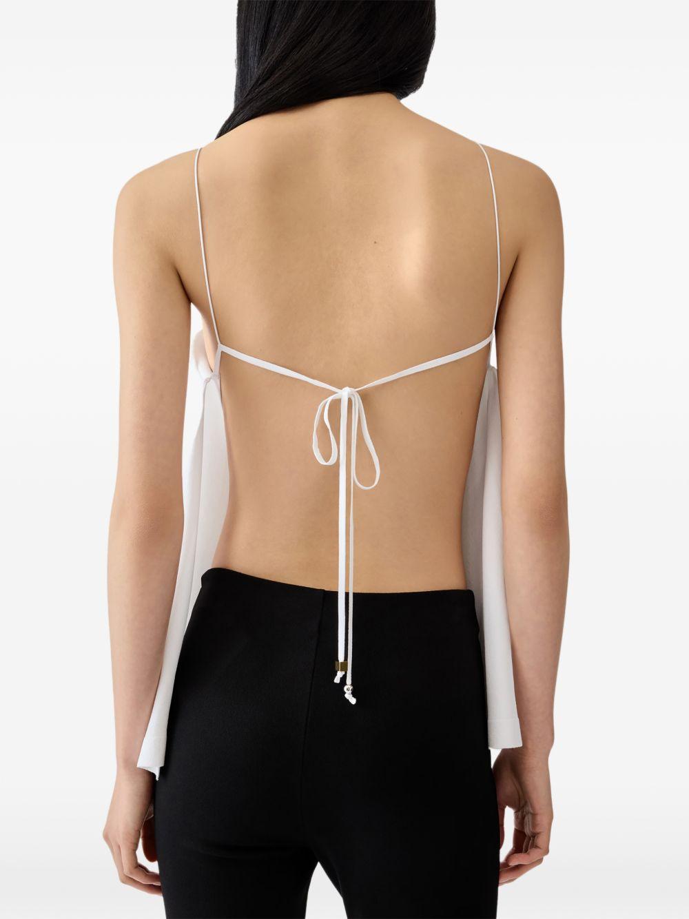 Top le haut voile in bianco Jacquemus - donna 