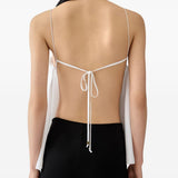 Top le haut voile in bianco Jacquemus - donna 