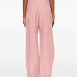 Pantaloni a gamba larga in lino in rosa Blazé milano - donna 