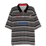 Polo a righe con logo in grigio e nero Martine rose - uomo 