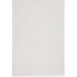 Sciarpa oversize con frange in bianco Brunello cucinelli - donna 