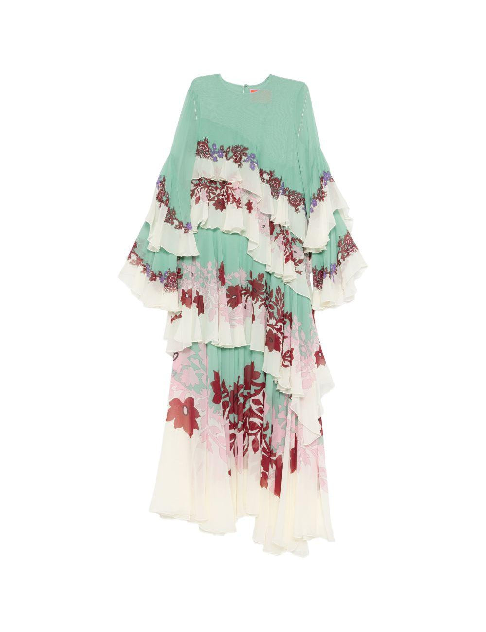 Abito a fiori con ruches multicolor La Double J - donna 