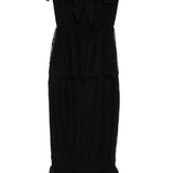 Abito con ruches in nero Alessandra Rich - donna 