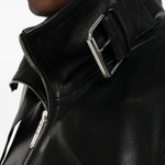 Giacca in pelle ciocca in nero Maxmara sportmax - donna 