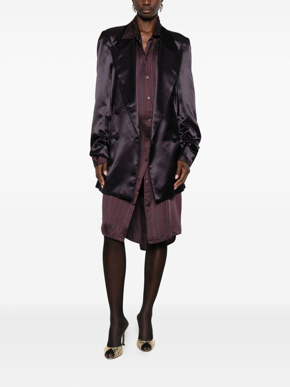 Blazer satinato blink in viola Dries van noten - donna 