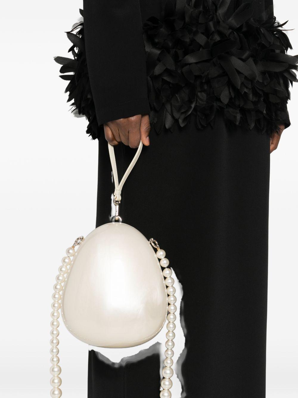 Borsa a mano egg grande in avorio Simone Rocha - donna 