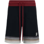 Shorts in maglia a righe in nero Amiri - uomo 