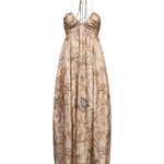 Abito maxi Roselight con stampa floreale 