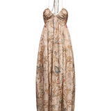 Abito maxi Roselight con stampa floreale 