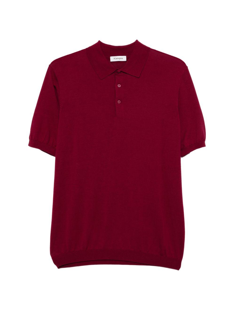 Polo a maniche corte in rosso Kangra - uomo 