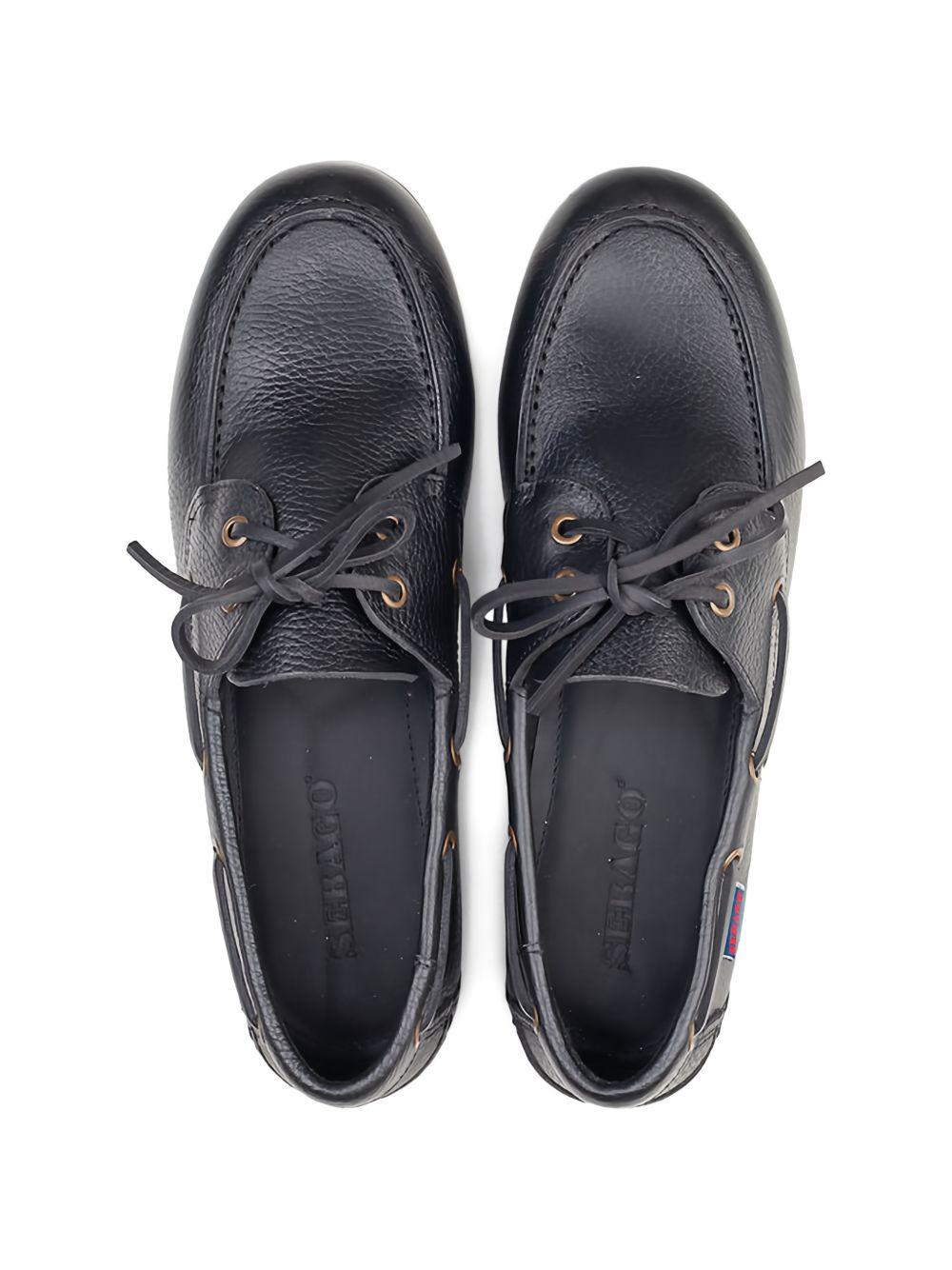 Mocassini Owen Tumbled in nero Sebago - uomo 