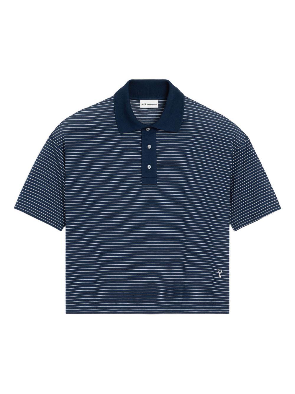 Polo Ami de Coeur in blu Ami paris - uomo 