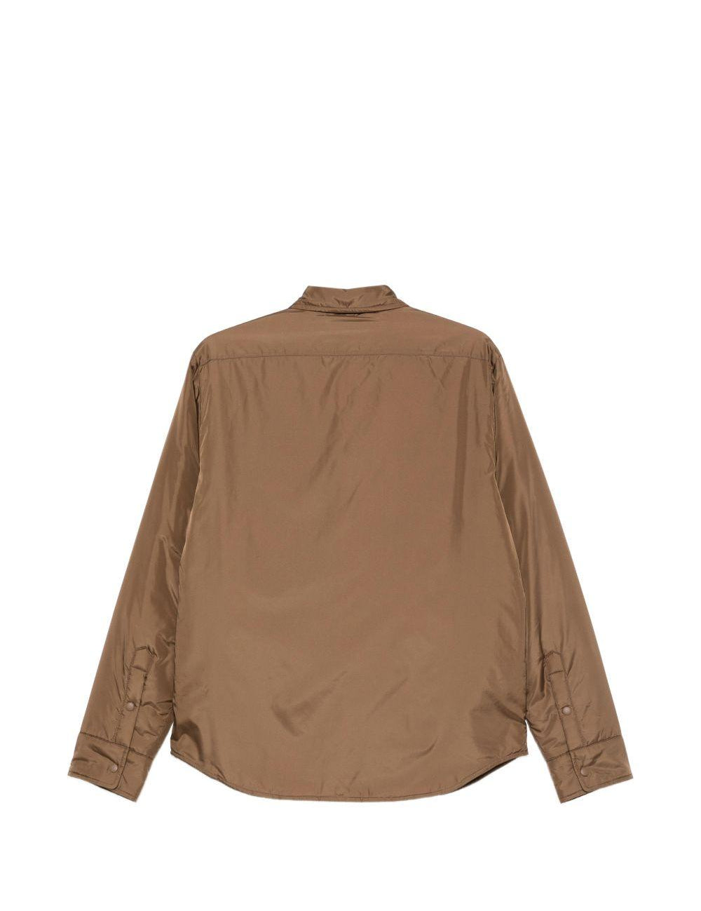 Camicia imbottita con chiusura a pressione in marrone Aspesi - uomo 