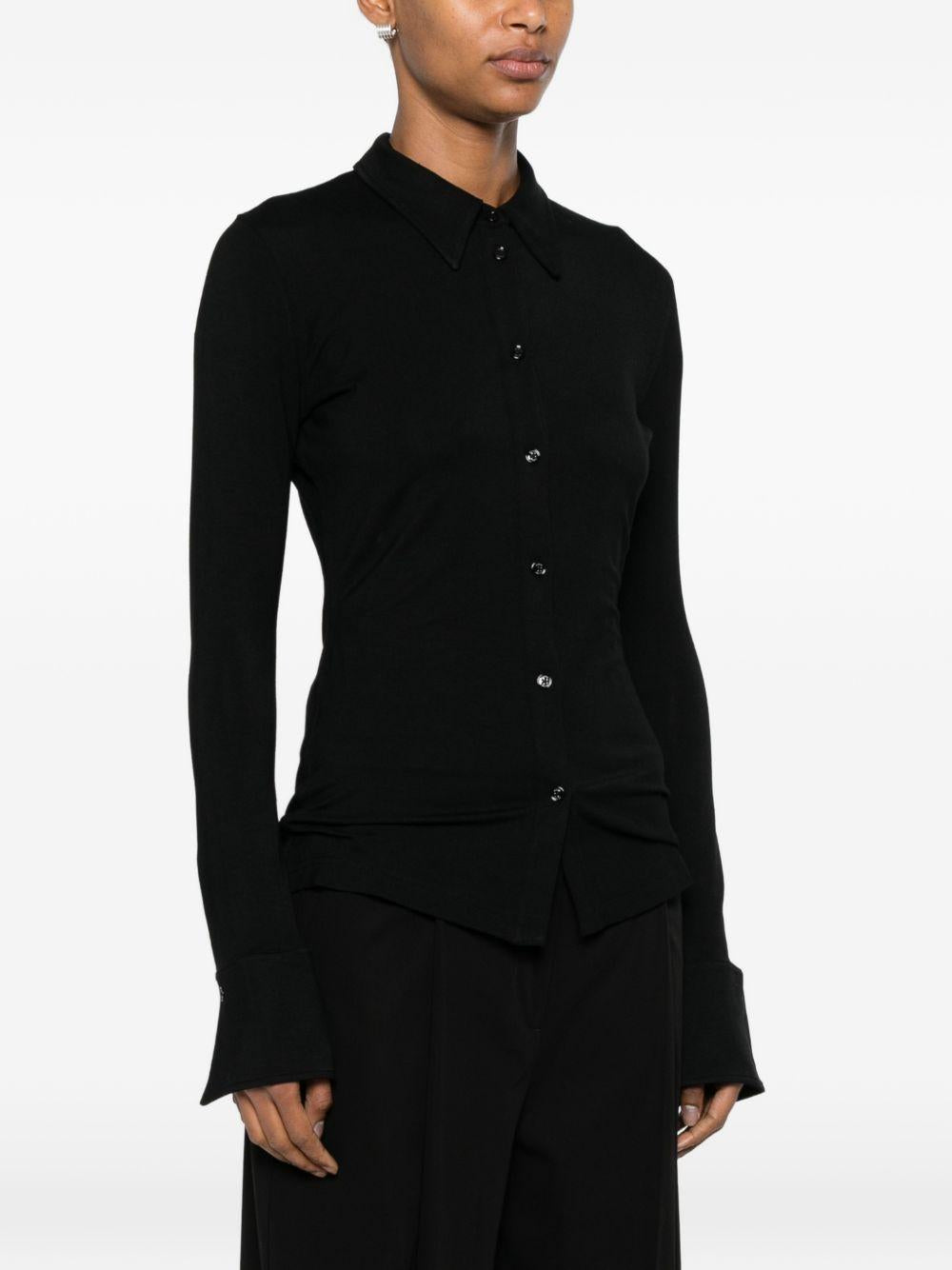 Camicia a maniche lunghe in nero 