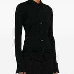 Camicia a maniche lunghe in nero 