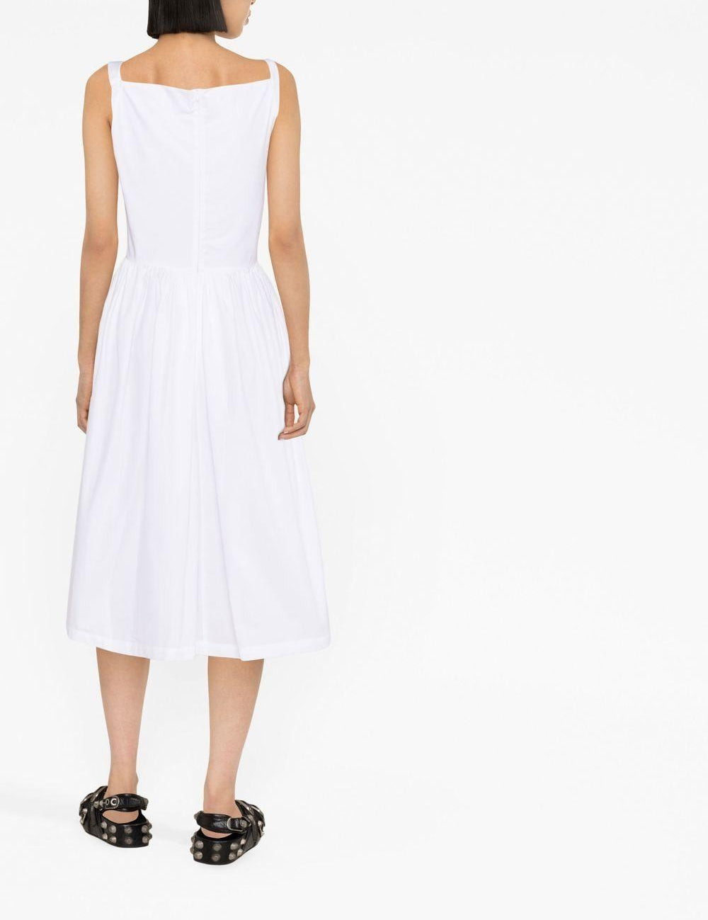 Abito Sunday midi in bianco 