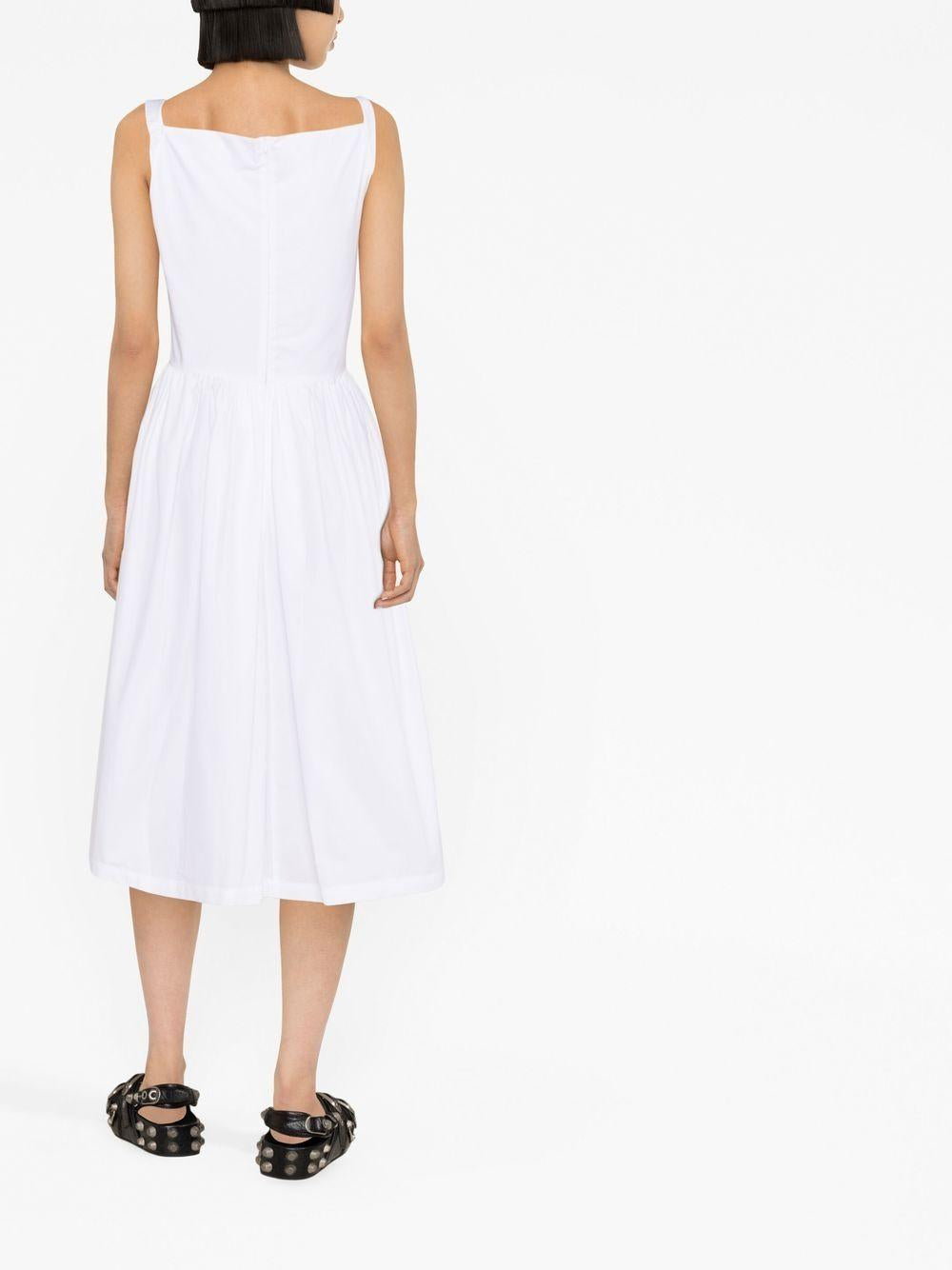 Abito Sunday midi in bianco 