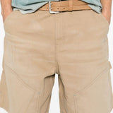 Short con design a pannelli in beige Represent - uomo 
