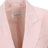 Blazer doppiopetto in lana, mohair e seta ombrosa in rosa Maxmara - donna 