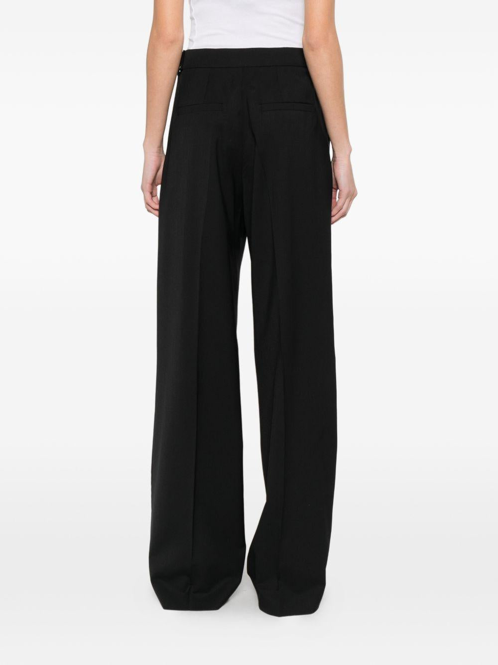 Pantaloni con cintura abituro in nero Maxmara sportmax - donna 