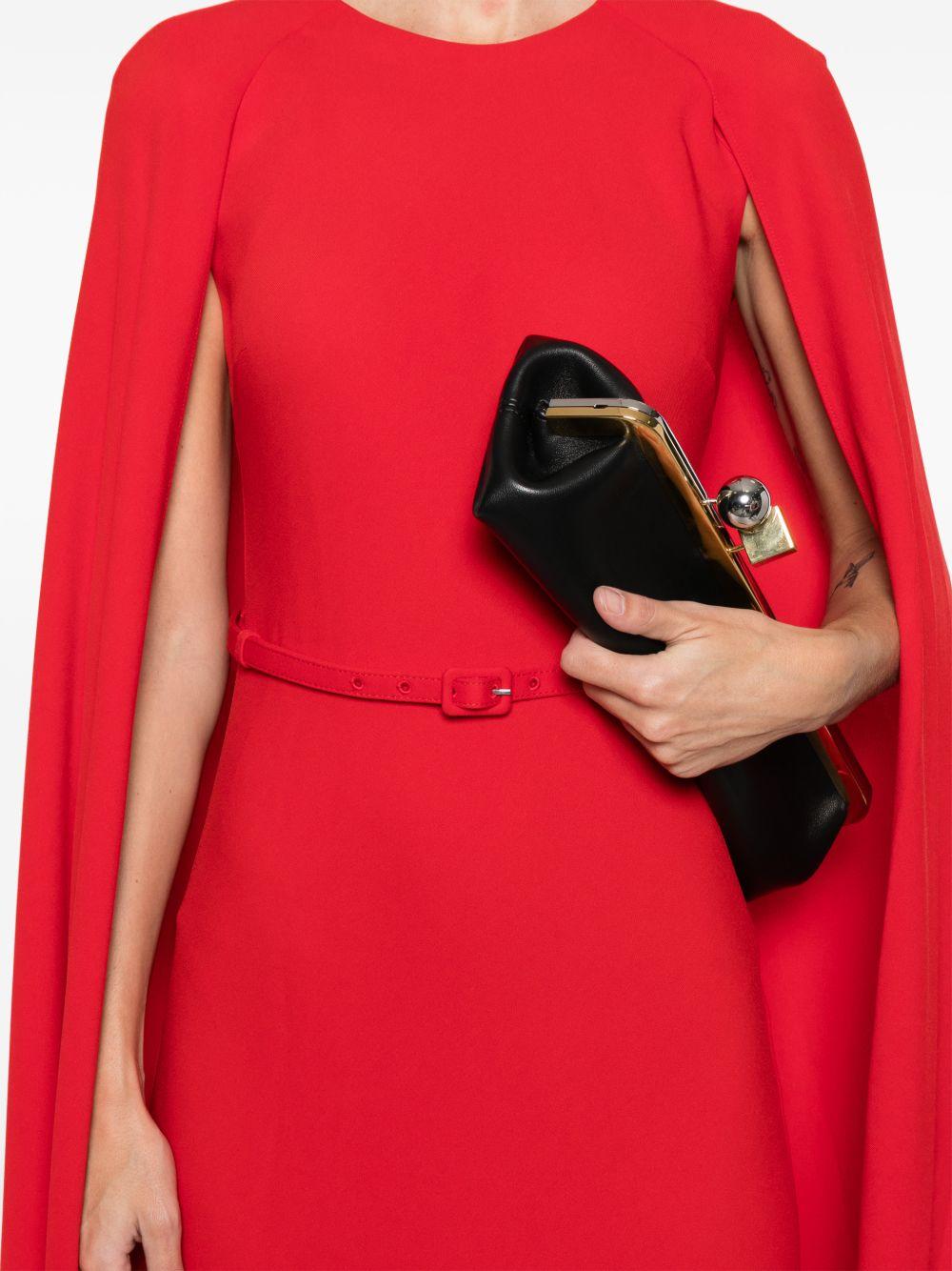 Abito lungo con mantella  in rosso Roland mouret - donna 
