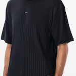 T-shirt con logo in nero Satisfy - unisex 