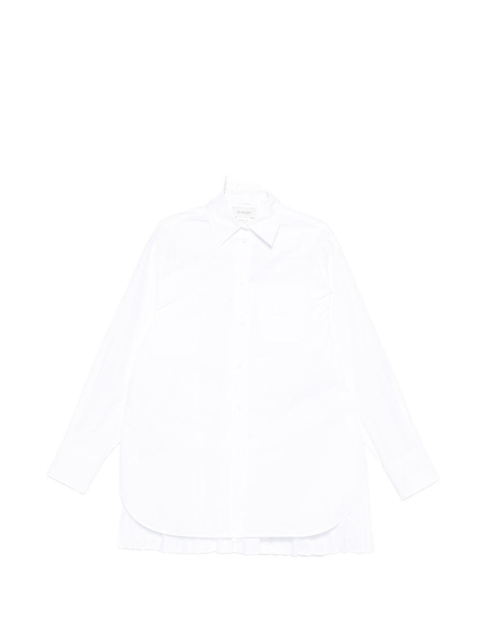 Camicia plissettata nespola in bianco Maxmara sportmax - donna 