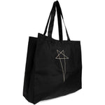 Borsa tote con stampa in nero Rick Owens DRKSHDW - unisex 
