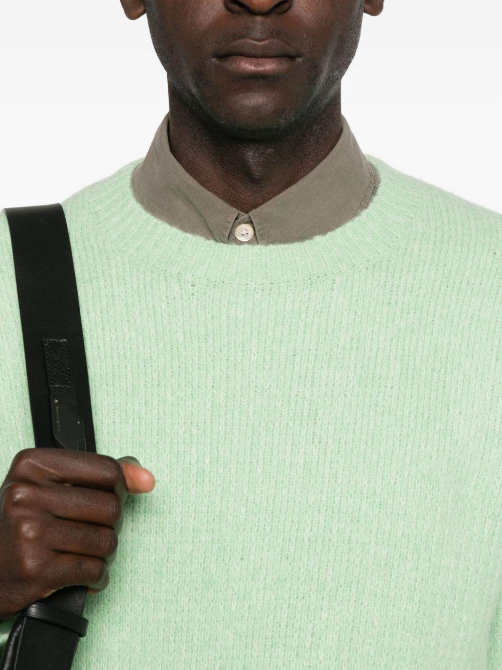 Maglione a girocollo yak in verde Sunflower - uomo 