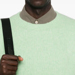 Maglione a girocollo yak in verde Sunflower - uomo 