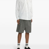 Camicia con dettaglio cut-out in bianco Random Identities - uomo 
